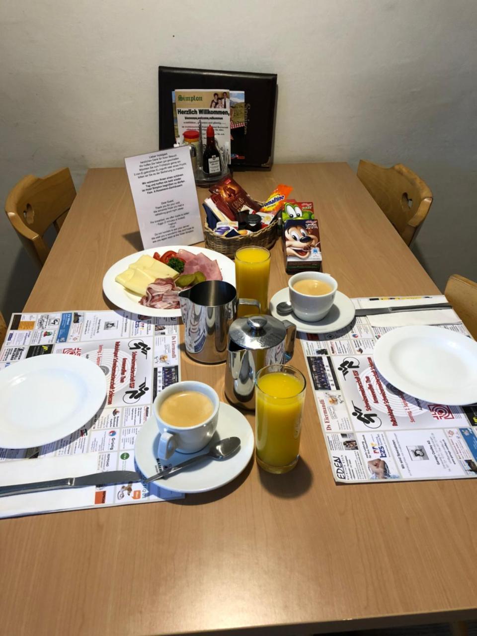 Hotel Restaurant Simplon Frutigen Exterior photo